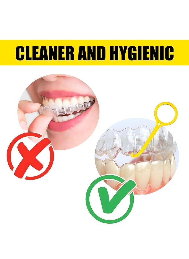 30Pcs Clear Aligner & Retainer Removal Tool, Braces Remover Hook Oral Care (5 Colors) - Image 2