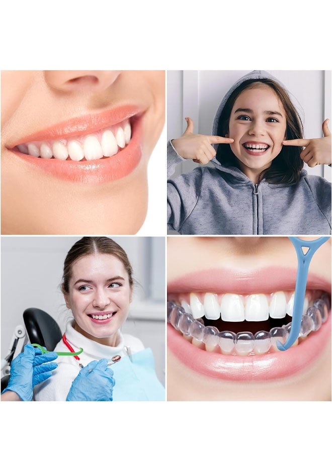 30Pcs Clear Aligner & Retainer Removal Tool, Braces Remover Hook Oral Care (5 Colors) - Image 4