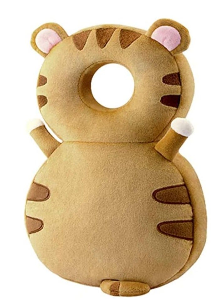 Baby Head Protector Toddlers Head Safety Pad Cushion Adjustable Backpack Baby Back Protection for Walking and Crawling for Age 5 to 24months Brown - Image 2