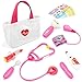 Liberry Doctor Kit for Toddlers 35 Years Old 18Piece Doctor Bag Pretend Play Toys Durable Medical Kit with Toy Stethoscope Pink Doctor Gift for Girls - Image 3