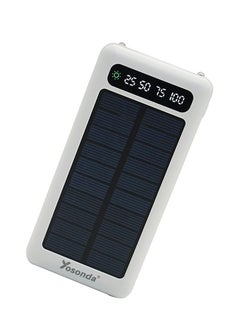 200mA Solar Charging 10000mAh Power Bank with Fast Charging 4in1 2.1A Output+1USB Aviation Standard  Overcharge Protection Power Supply