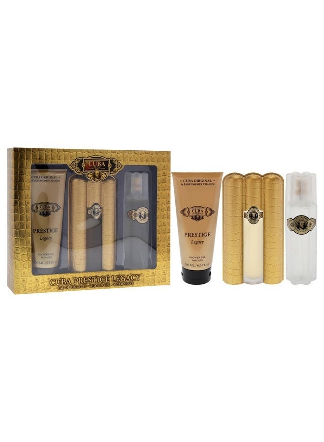 Cuba Prestige Legacy For Men - 3 Pc Gift Set 3Oz Edt Spray, 6.6Oz Shower Gel, 3.3Oz After Shave - Image 3