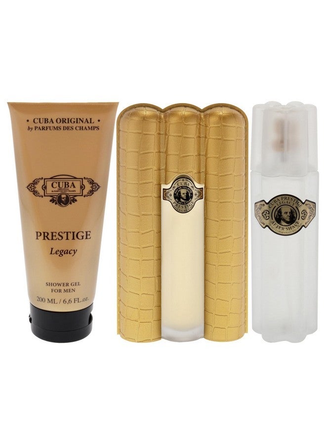 Cuba Prestige Legacy For Men - 3 Pc Gift Set 3Oz Edt Spray, 6.6Oz Shower Gel, 3.3Oz After Shave - Image 2