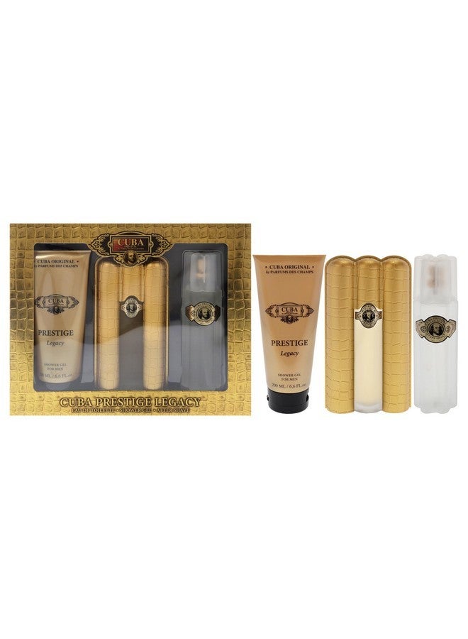 Cuba Prestige Legacy For Men - 3 Pc Gift Set 3Oz Edt Spray, 6.6Oz Shower Gel, 3.3Oz After Shave - Image 1