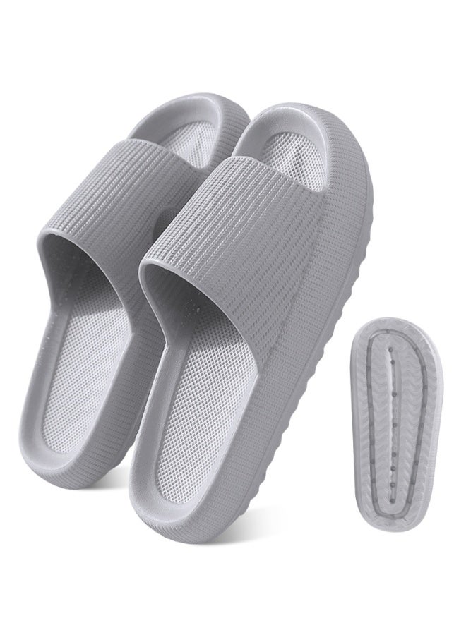 HomarKet Pillow Slippers Soft Shower Slippers for Women and Men Non Slip Quick Drying Shower Slides Bathroom Sandals with Ultra Cushion and Thick Sole - Image 1