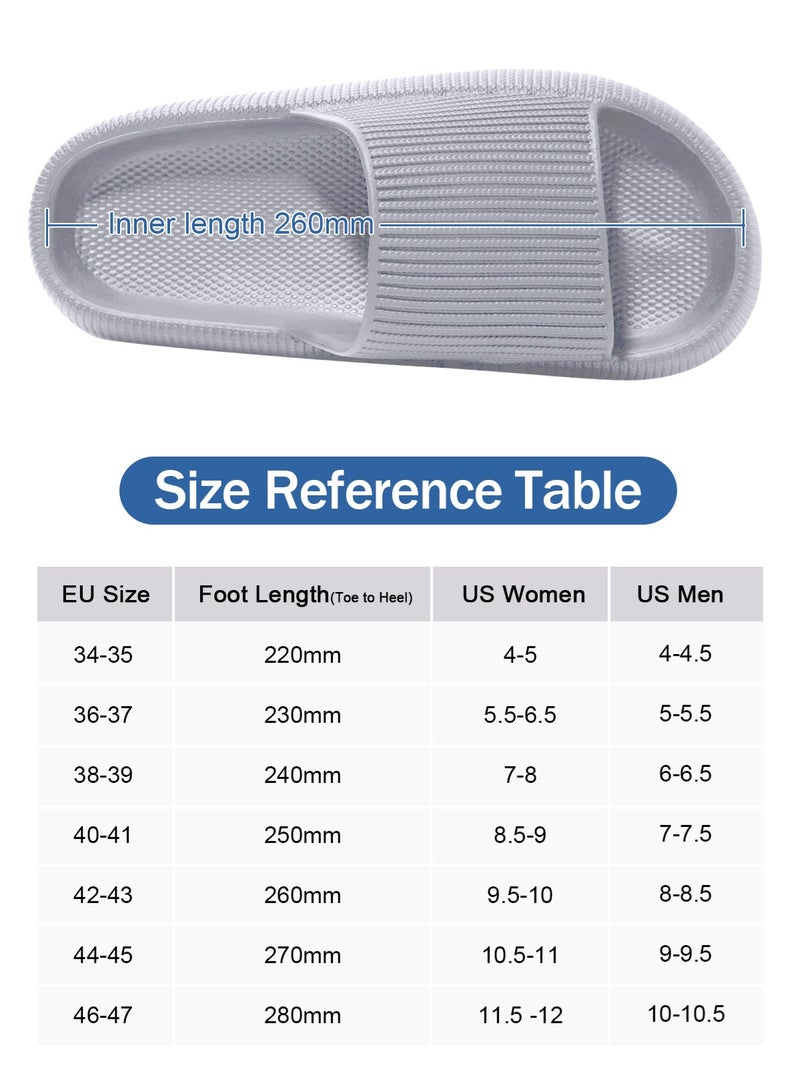 HomarKet Pillow Slippers Soft Shower Slippers for Women and Men Non Slip Quick Drying Shower Slides Bathroom Sandals with Ultra Cushion and Thick Sole - Image 5