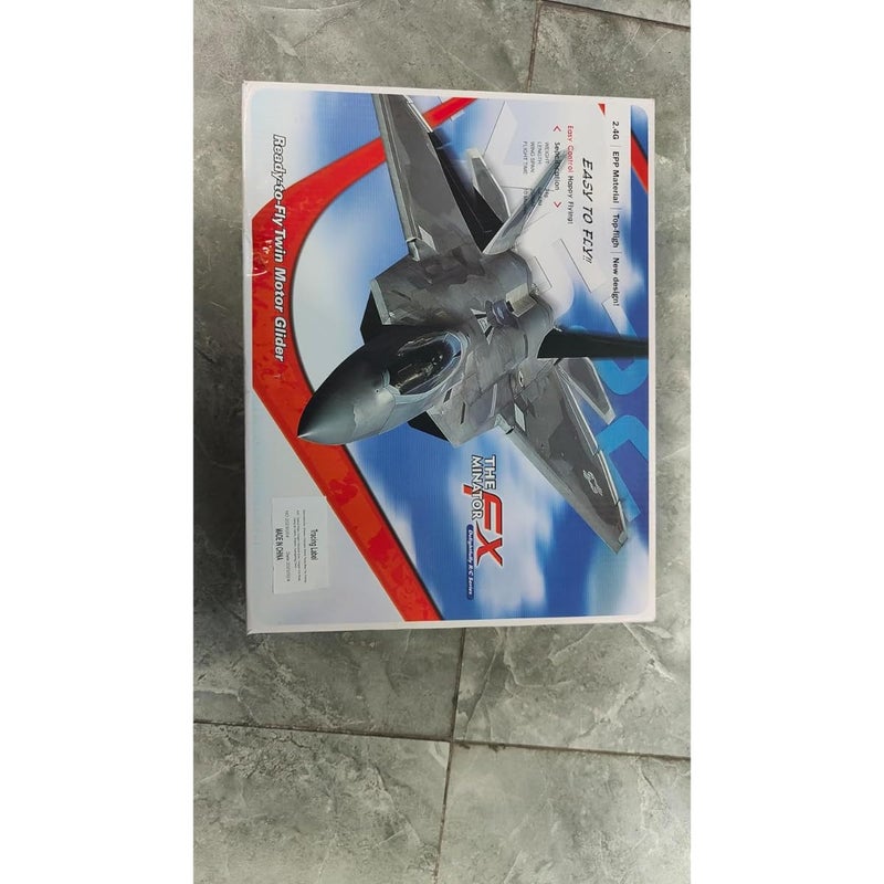 ZAMZIN RC F-22 Fighter Jet Remote Control Airplane with LED Lights /2.4GHz 2CH Ready to Fly Foam Drone for Kids & Adults, Beginner-Friendly, Long Range, Crash-Resistant, Aerobatic Stunts, Dual Batteries - Image 3