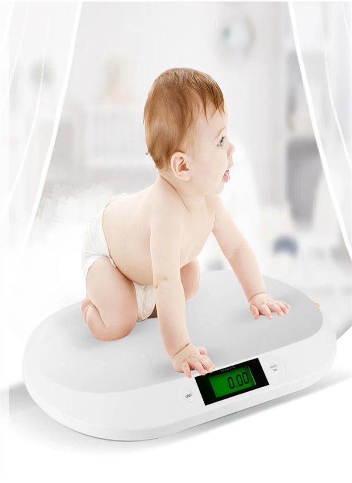 Generic - Newborn baby weight electronic scale, mini baby scale with height measurement tape measure 150cm, can bear weight 20kg - Image 1