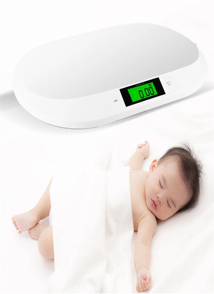 Generic - Newborn baby weight electronic scale, mini baby scale with height measurement tape measure 150cm, can bear weight 20kg - Image 1