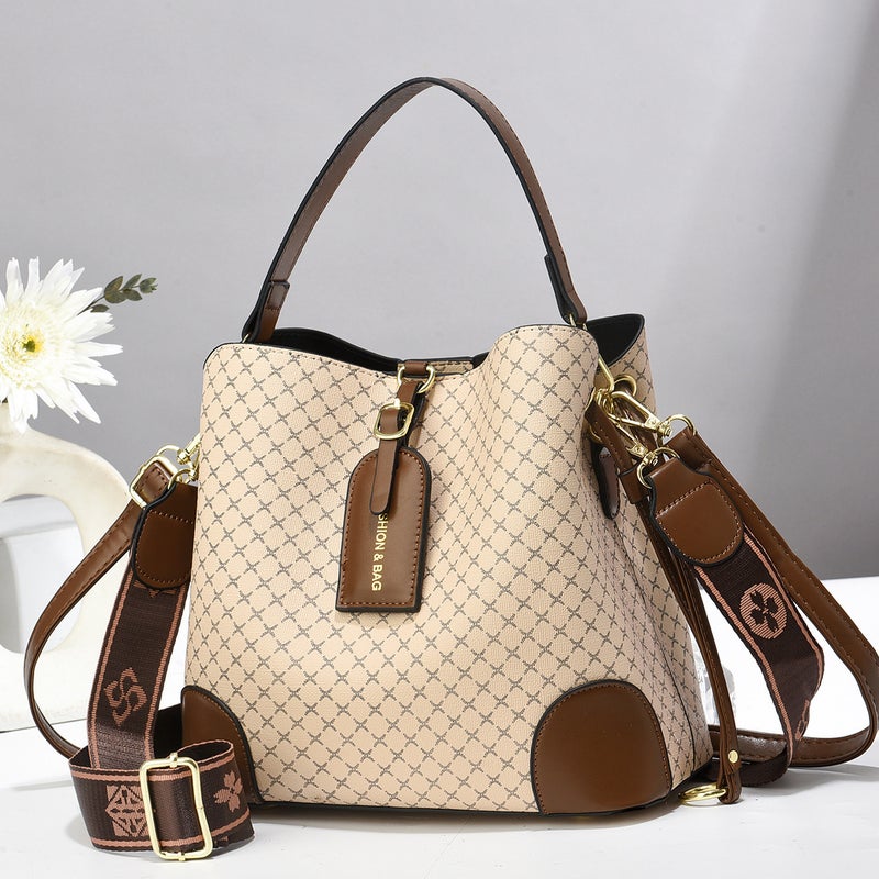 [Shichen Women'S Bag] Douyin Bucket Bag Large Capacity Casual Handbag Single Shoulder Crossbody Bag - Image 1