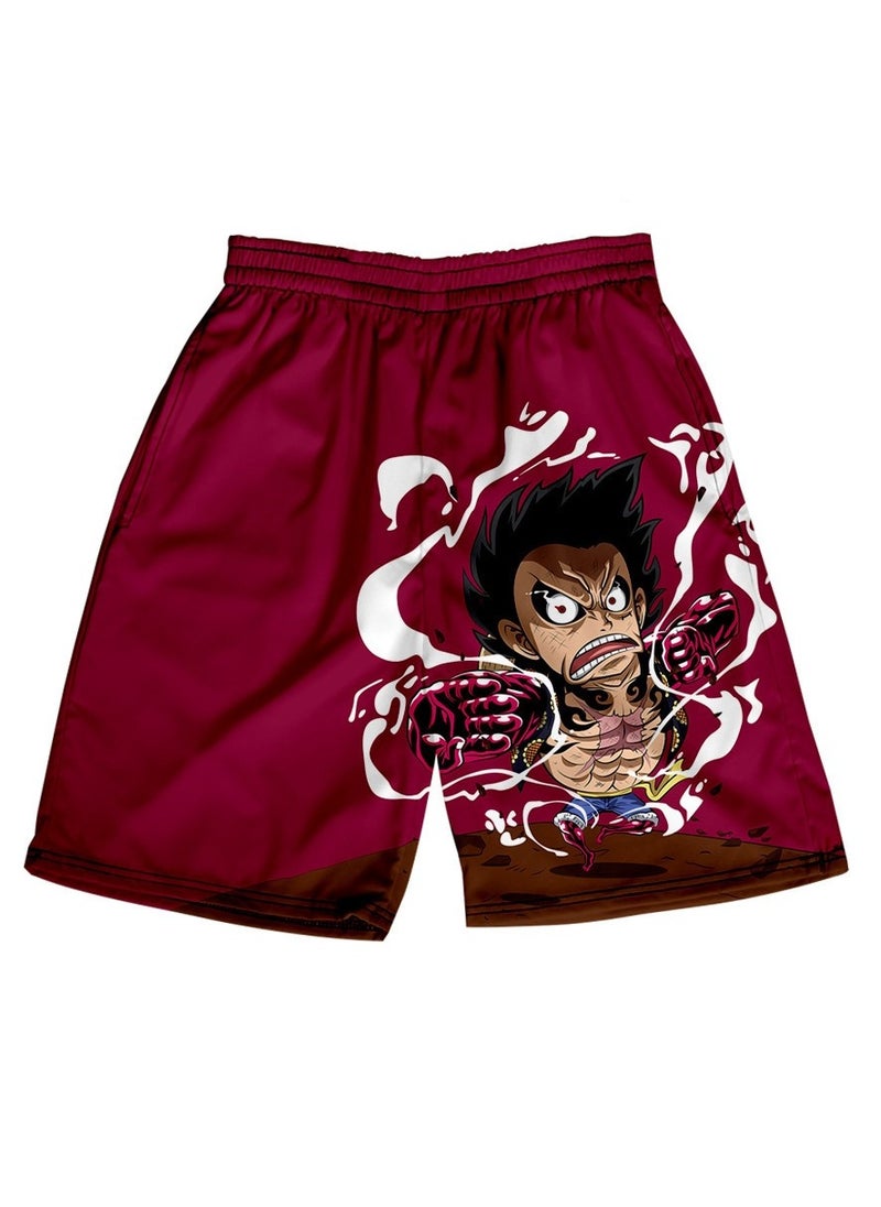 KUYING Summer One Piece Loose Home Five Guarter Shorts  - Image 1