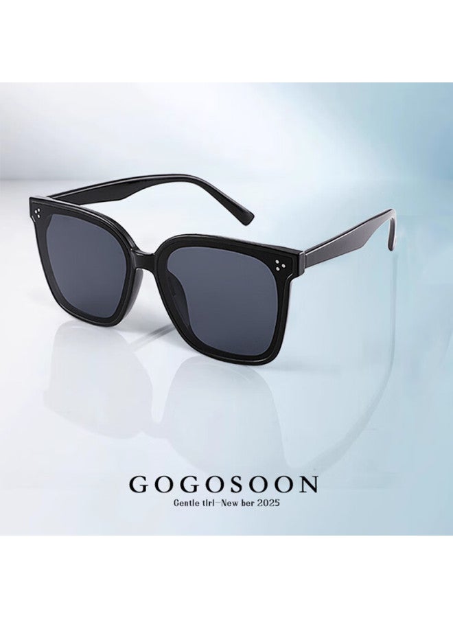 GOGOSOON نظارات شمسية نسائية من جيم الشهيرة جديدة عالية الجودة مربعة للوجه المستدير حماية من الأشعة فوق البنفسجية نظارات قصر النظر للرجال - Image 3