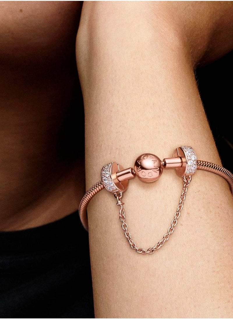 PANDORA Clear PavÃ© Safety Chain Clip Charm  - Image 5