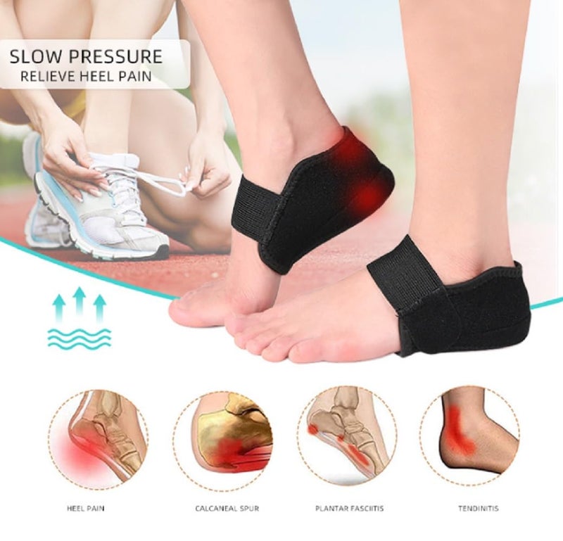 JERN Height Increasing Heel Cushion Insole with Sticky locking Straps (Small(UK3-7)- 3 cm Height) - Image 5