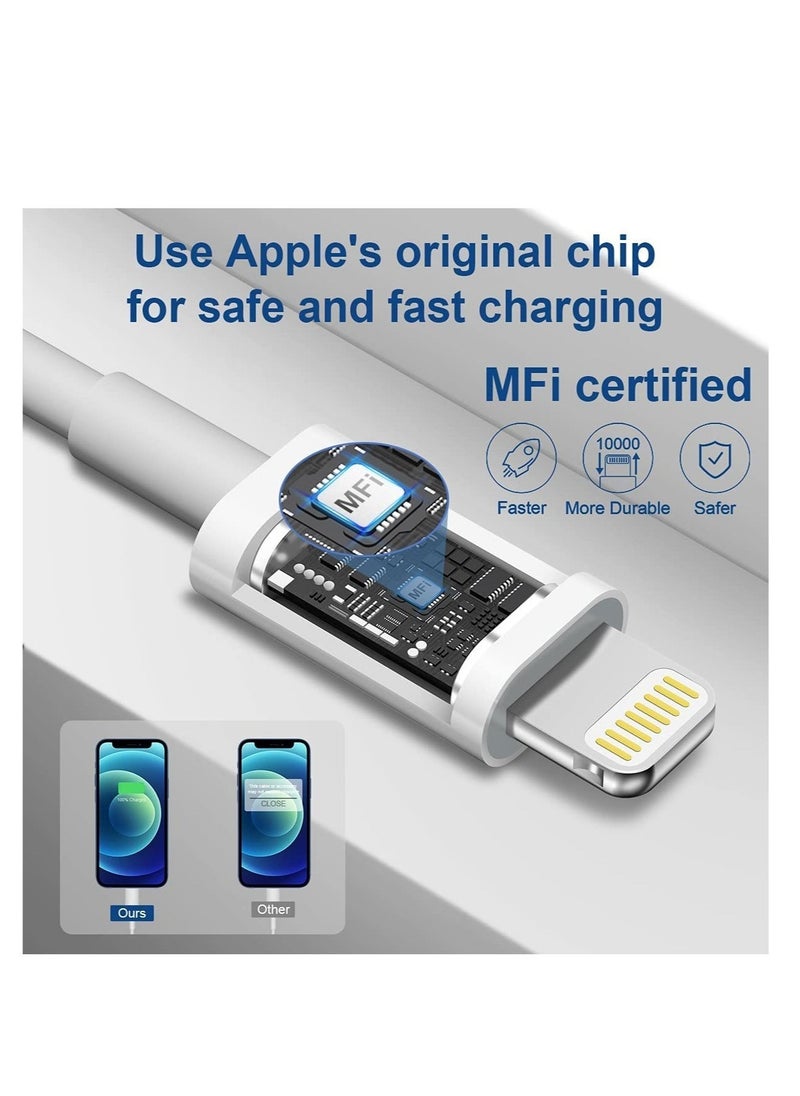 Generic - iPhone 14 pro max12 13 14 Fast Charger [Apple MFi Certified]Lightning Cable 20W PD USB C Wall Charger 2-Pack 6FT Fasting Charging Adapter Compatible with iPhone 14 /14 Pro Max/13/13Pro/12/12 Pro/11 - Image 1