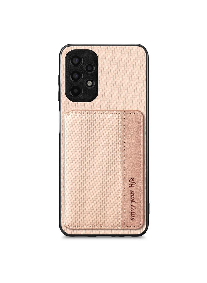 S-TOP Case For Samsung Galaxy A13 4G Carbon Fiber Magnetic Card Wallet Bag Phone Case - Image 2