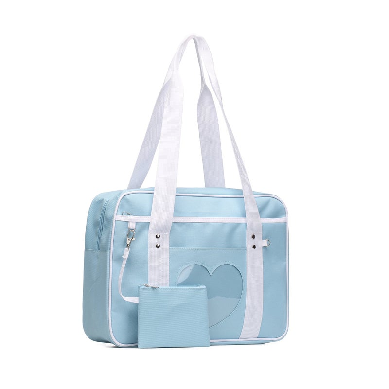 Steamedbun Kawaii Ita Bag Japanese School Bag Cute Tote Bag Large Shoulder Anime Heart Purse - Image 1
