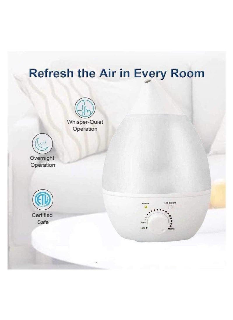 Electric ultrasonic Mist Wave Humidifier 2.4 Liter Air Purifier Air Freshener Switch LED Sleeping Light Aromatherapy Air Purifier Mist with Automatic Color changing LED warmlight