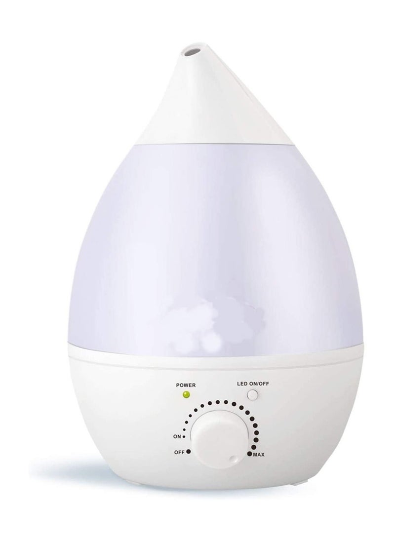 Electric ultrasonic Mist Wave Humidifier 2.4 Liter Air Purifier Air Freshener Switch LED Sleeping Light Aromatherapy Air Purifier Mist with Automatic Color changing LED warmlight