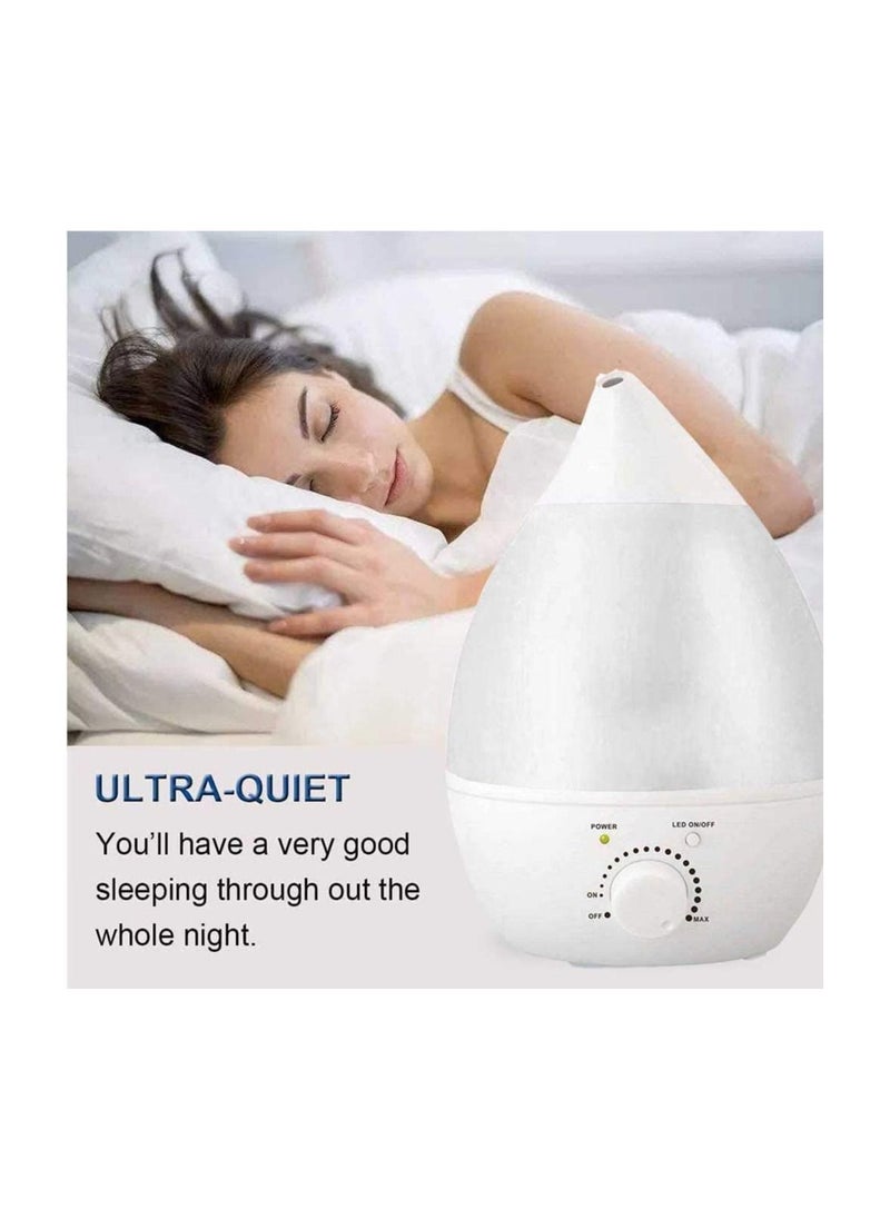 Electric ultrasonic Mist Wave Humidifier 2.4 Liter Air Purifier Air Freshener Switch LED Sleeping Light Aromatherapy Air Purifier Mist with Automatic Color changing LED warmlight
