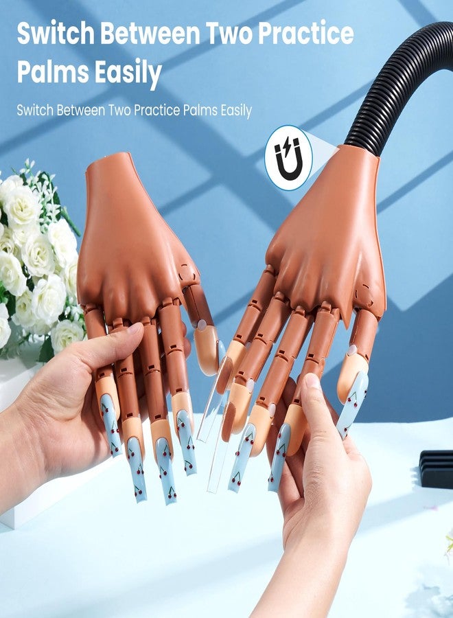 Wilfniee Magnetic Practice Hand for Acrylic Nails with Acrylic Nail Kit for Beginner - Image 3