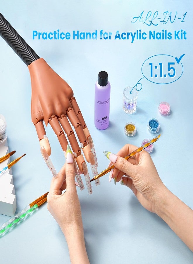Wilfniee Magnetic Practice Hand for Acrylic Nails with Acrylic Nail Kit for Beginner - Image 4