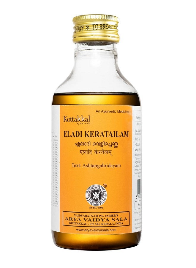 Kottakkal ayurveda Kottakkal ayurveda® Eladi Keratailam - 200 ml | For Skin and Hair, Prepared in Coconut Oil Base  - Image 1