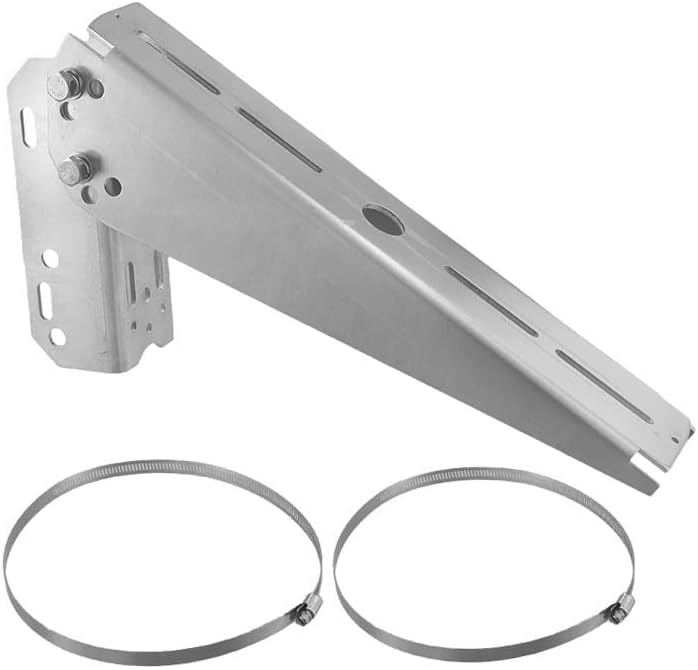 Aluminum Alloy Solar Panel Mount Pole 30 Degree Adjustable Tilt Angle Wall Bracket - Image 5