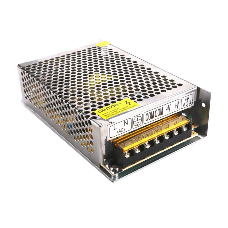 DC 5V 12A Power Supply, PHEVOS AC 110/120 to DC 5V Universal Switching Transformer Adapter for Raspberry PI Models, CCTV, Radio, Computer Project, LED Strips Pixel Lights