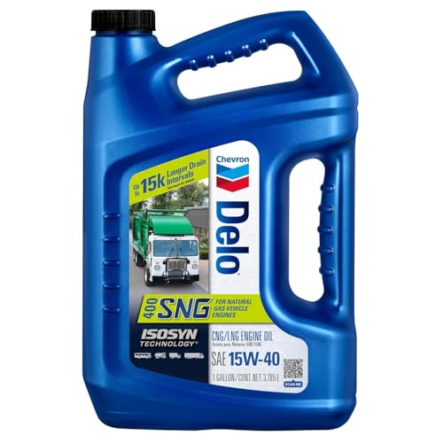 Chevron Delo 400 SNG 15W40 Natural Gas Motor Oil 1 gal, Pack of 1 - Image 1