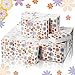 Sinmoe 50 Pack Floral Pocket Tissues Travel Packs Bulk 3 Ply Small Floral Travel Facial Individual Paper Tissues Pocket Size for Wedding Holiday Party Supplies 7 Sheets Each - Image 1