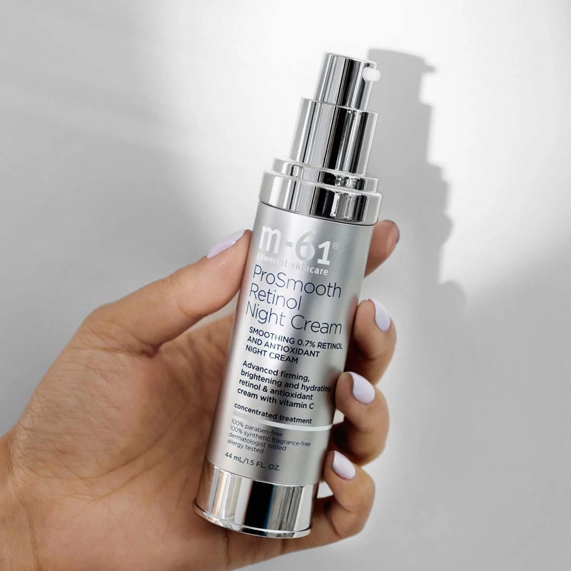 m-61 ProSmooth Retinol Night Cream | 0.7% Retinol Night Cream Plus Vitamin C. Firming, Brightening, Hydrating - 1.5 Fl Oz - Image 3
