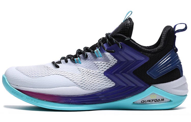 361 Degrees x Aaron Gordon QU!K Basketball Shoes 'White Navy Black' - Image 2