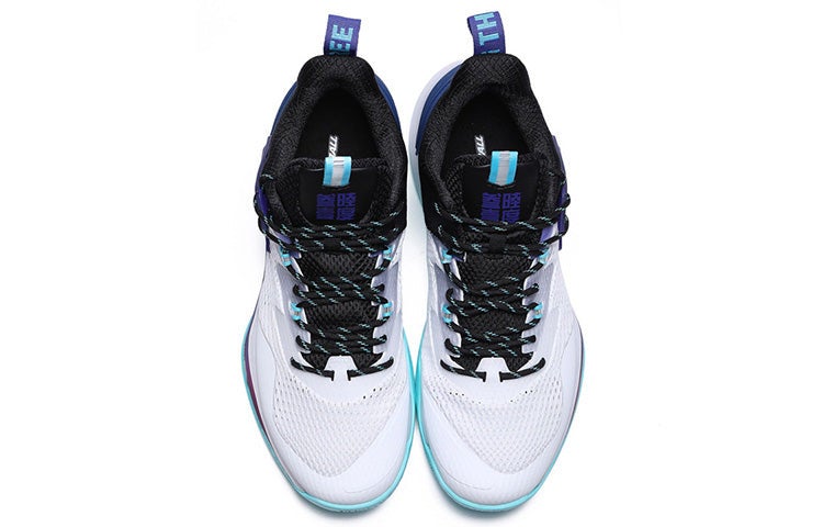 361 Degrees x Aaron Gordon QU!K Basketball Shoes 'White Navy Black' - Image 5