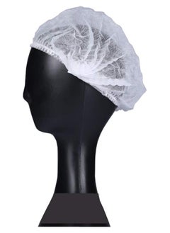 Generic Flexible Hair Caps Bulging For Single Use Dust Resistant Head Cover For Cosmetics, Showers, Laboratories And Cooking Of 100 Pieces  - Image 1