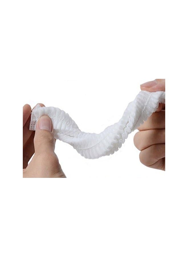 Generic Flexible Hair Caps Bulging For Single Use Dust Resistant Head Cover For Cosmetics, Showers, Laboratories And Cooking Of 100 Pieces  - Image 3