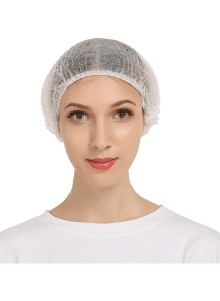 Generic Flexible Hair Caps Bulging For Single Use Dust Resistant Head Cover For Cosmetics, Showers, Laboratories And Cooking Of 100 Pieces  - Image 5
