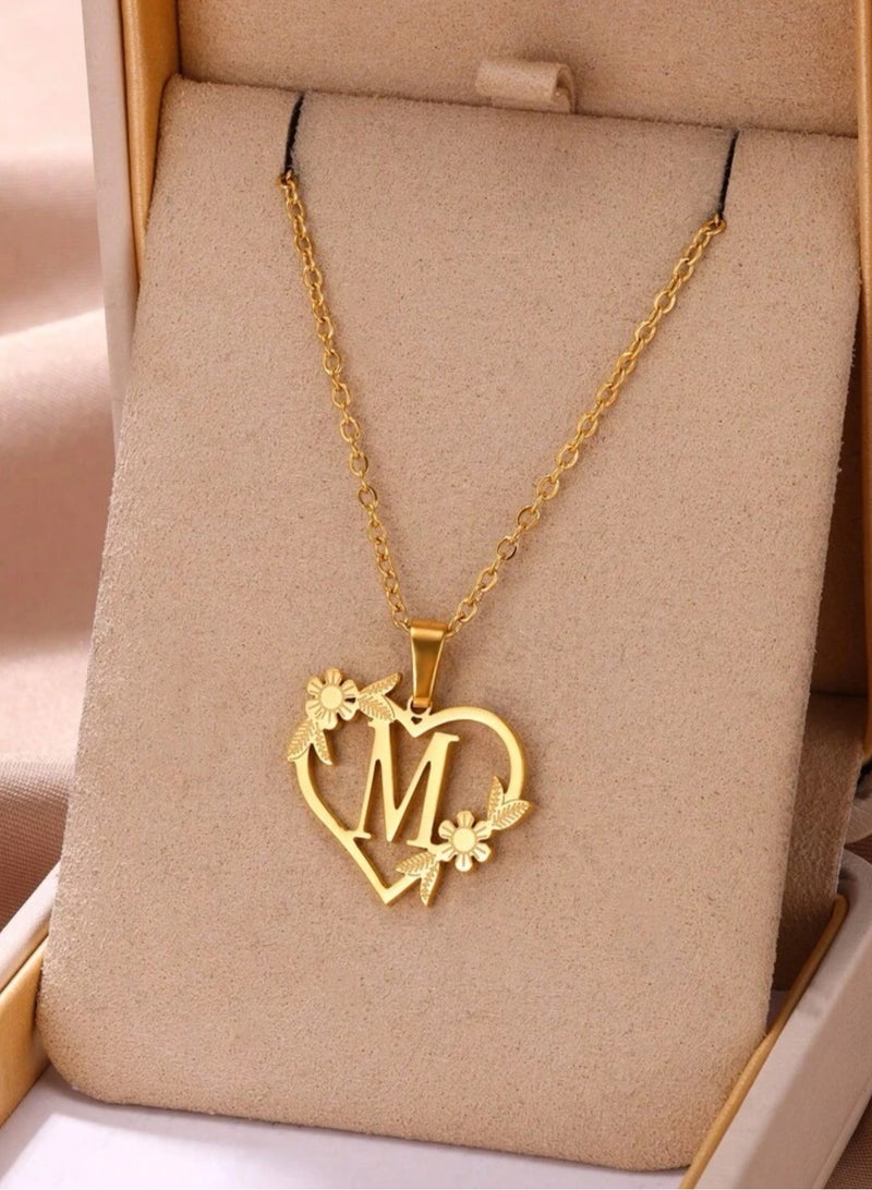 إيكوال سلسال نسائي مصنوع من الاستانلس ستيل مطلي باللون الذهبي - Image 2