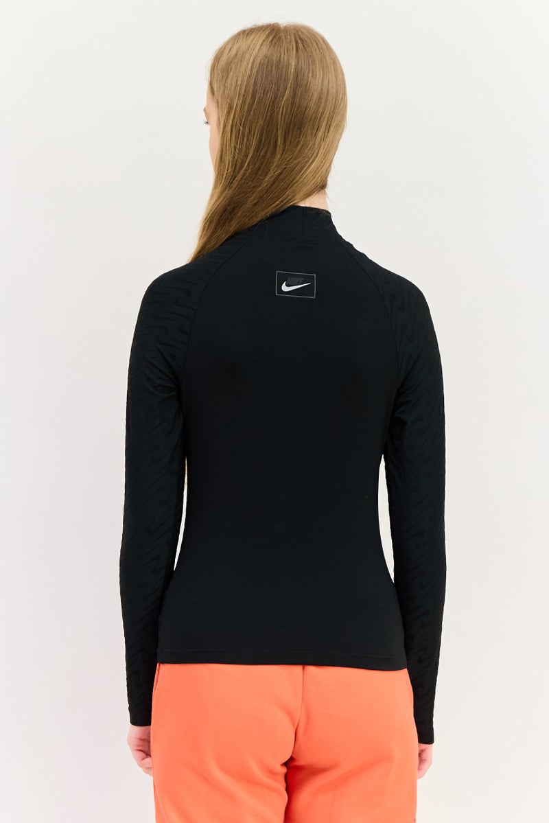 Nike Women Sportswear Fit Long Sleeve Outdoor Top, Black - Image 3