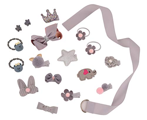 YELLOW BEE Cute Hair Clips Set for Girls - (Silver) Set of 18, Girls Hair Accessories for Hair Styling Clips, Perfect for Occasions like Birthday, Parties & Ideal Gift for Girls - Image 3