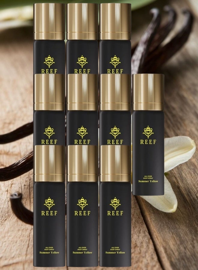 ريف 10 قطع بخاخ جسم سمر اصفر 125مل - Image 1