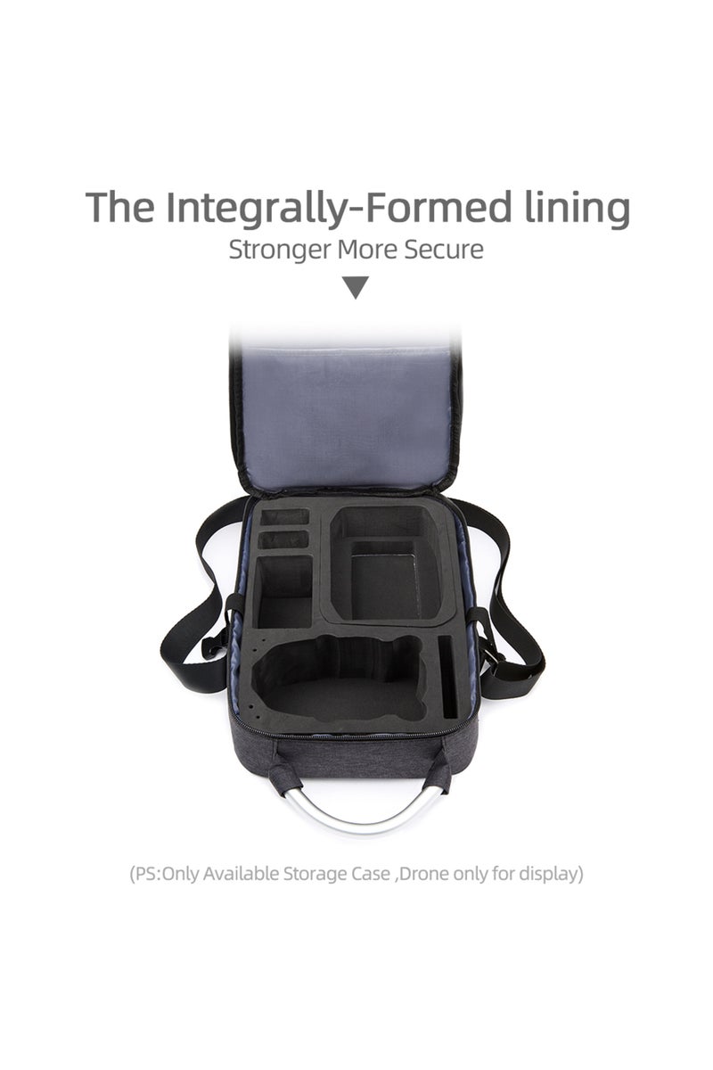 حقيبة يد سوداء لصندوق تخزين Mini 3 للطائرات بدون طيار، حقيبة كتف واحدة، حقيبة كروس بودي، بطارية طائرة بدون طيار
