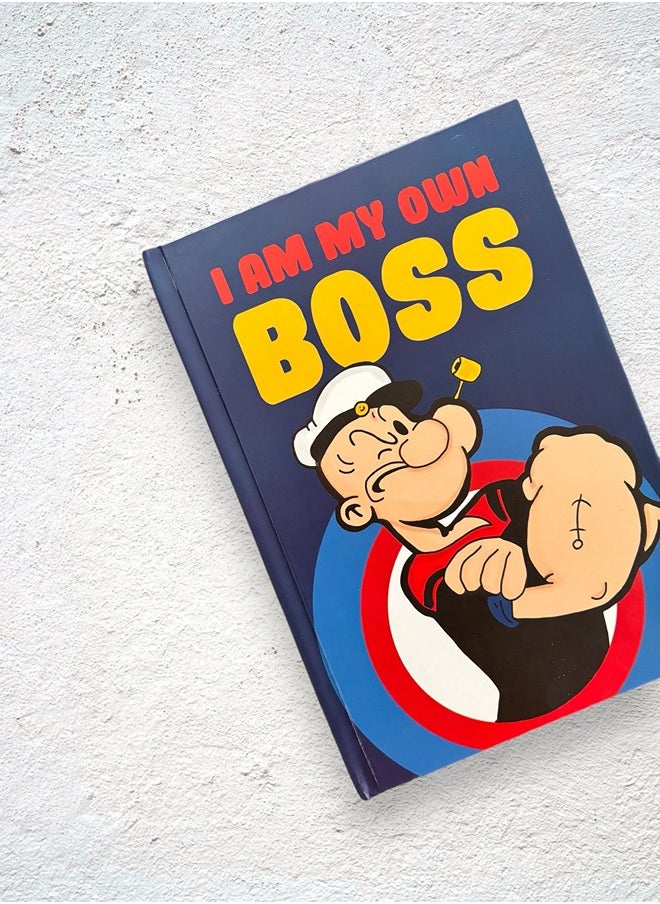 Noota - NOOTA I AM THE BOSS A5 HARDCOVER NOTEBOOK 100 LINED PAGES - Image 1