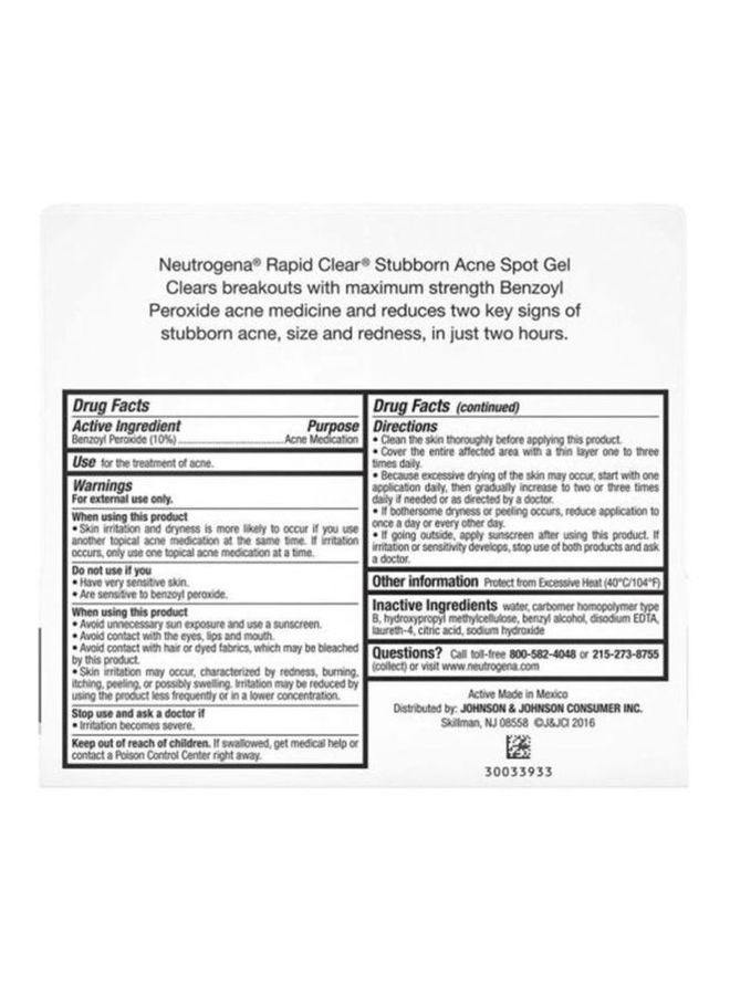 Neutrogena Rapid Clear Stubborn Acne Spot Gel 1ounce - Image 4
