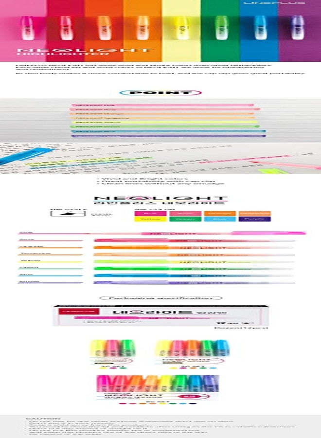 Lineplus Highlighter (NeoLight 5) , Multicolor - Image 2
