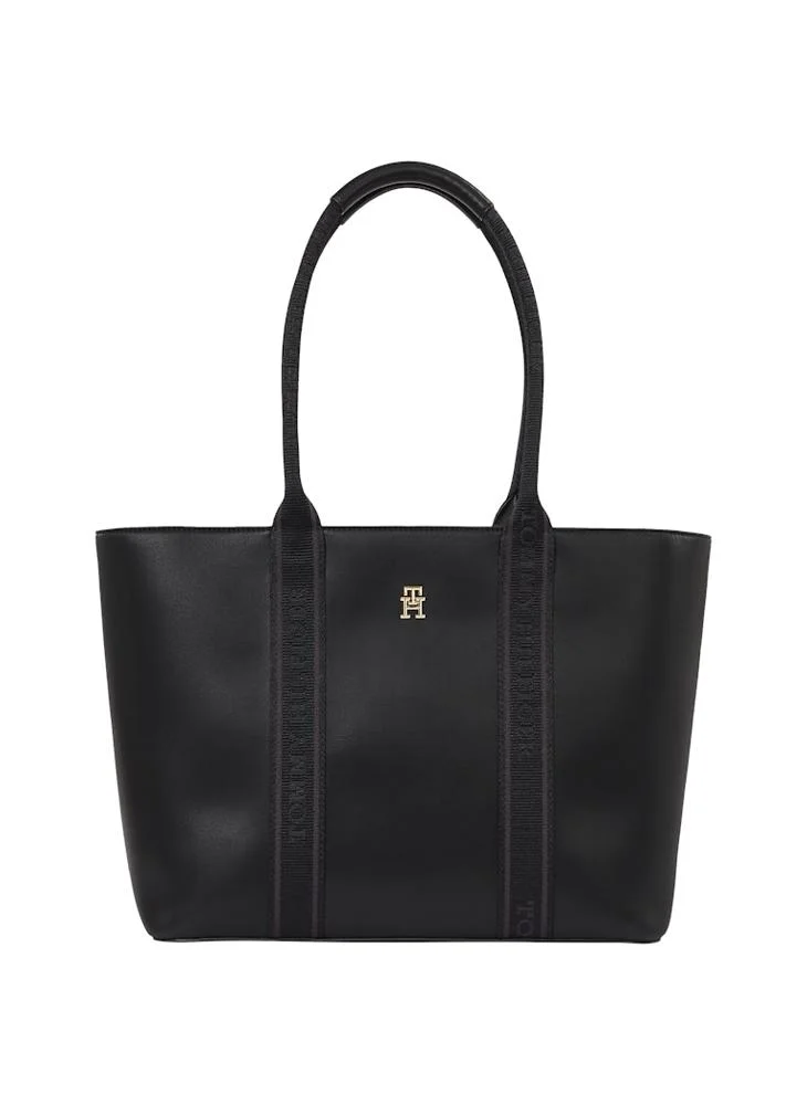 تومي هيلفيغر Logo Detail Zip Over Tote