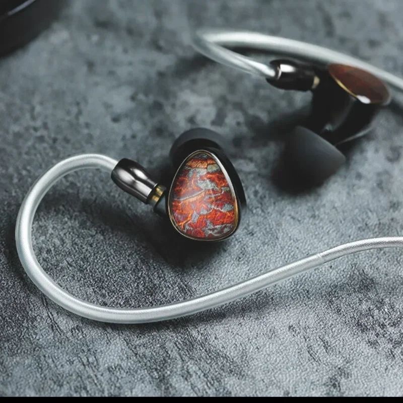 Shanling Tino Wired In-Ear Dual-Ring Earphones 3.5mm/4.4mm Interchangeable Plug HiFi IEM with 4.4mm Plug, Red - Image 5