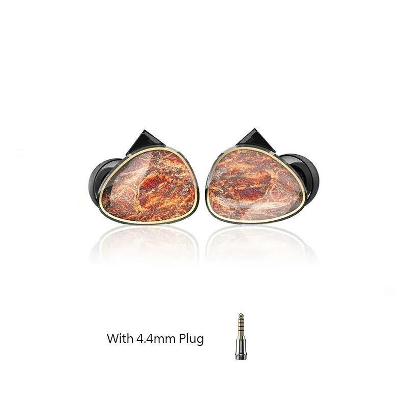Shanling Tino Wired In-Ear Dual-Ring Earphones 3.5mm/4.4mm Interchangeable Plug HiFi IEM with 4.4mm Plug, Red - Image 1