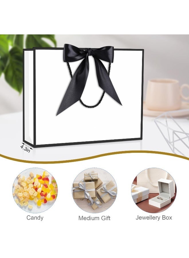 حقيبة هدايا كبيرة مع ورق مناديل وبطاقات تهنئة، حقائب هدايا ورقية بمقابض، لحفلات الزفاف وأعياد الميلاد وحفلات استقبال المولود وحفلات وصيفات العروس - Image 5