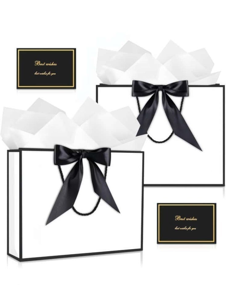 Large Gift Bag With Tissue Paper and Greeting Cards,Paper Gift Bags with Handles,for Wedding Birthday Baby Shower Bridesmaid Party